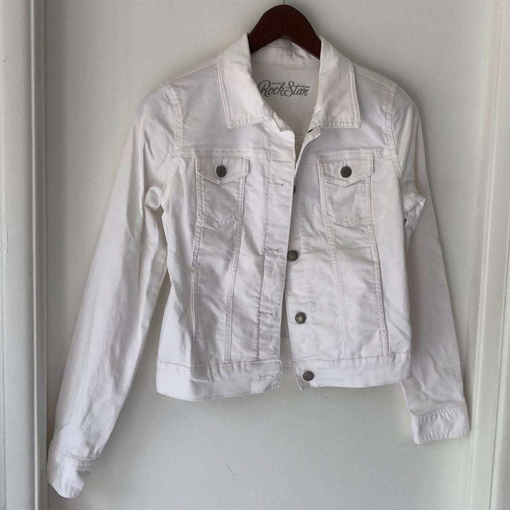 Old Navy White Jean Jacket